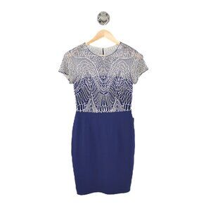 David Meister short sleeve beaded dress #217-147